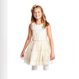 ✨ Sparkle and Shine Girl's Glitter Fit and Flare Dress ✨